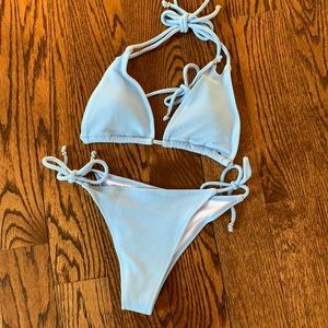 Sunny Co Clothing Baby Blue bikini NWOT